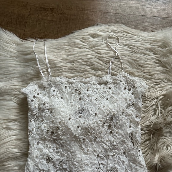 HEMANT & NANDITA Reet Midi Dress In Off White - Picture 11 of 13